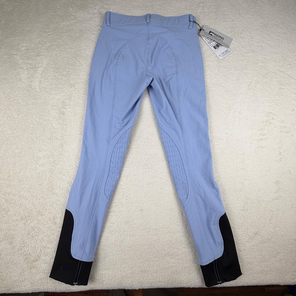 NWT Dover Saddlery Riding Sport Kids Oxford Knee-Patch Breech‎ Smokey Blue 12 - Picture 8 of 14
